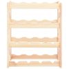 Wine Rack for 16 Bottles Pinewood
