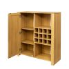 Storage Cabinet, Rattan Cabinet with 2 Adjustable Shelves,Sideboard Buffet Cabinet, wine cabinet,Coffee Bar Cabinet for Living Room